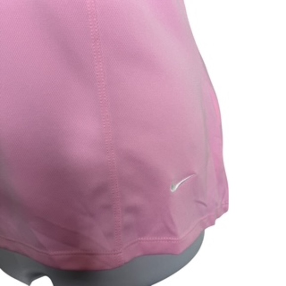NWT Nike Sleeveless V-Neck w/ Collar Dri-Fit Pink Top Size L - Picture 4 of 9